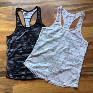 ZYIA Black and Gray Camo Tank Tops